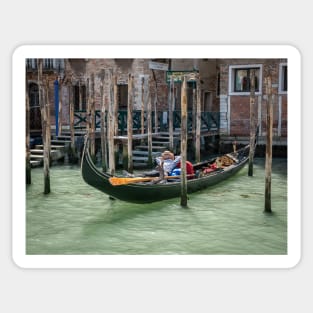 Relaxing In Venice Sticker